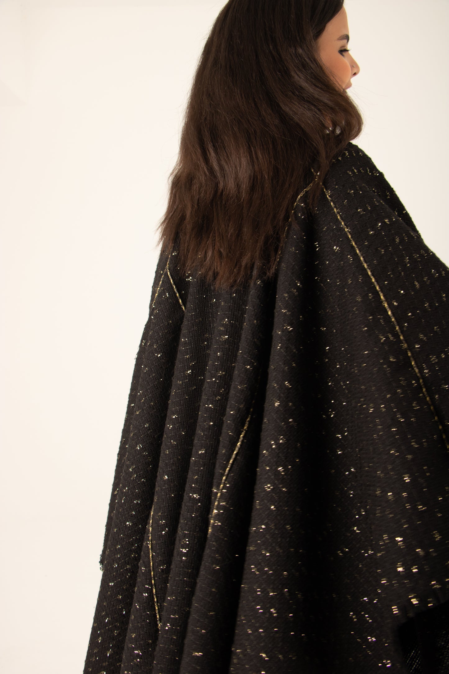Tweed Golden X Black with belt