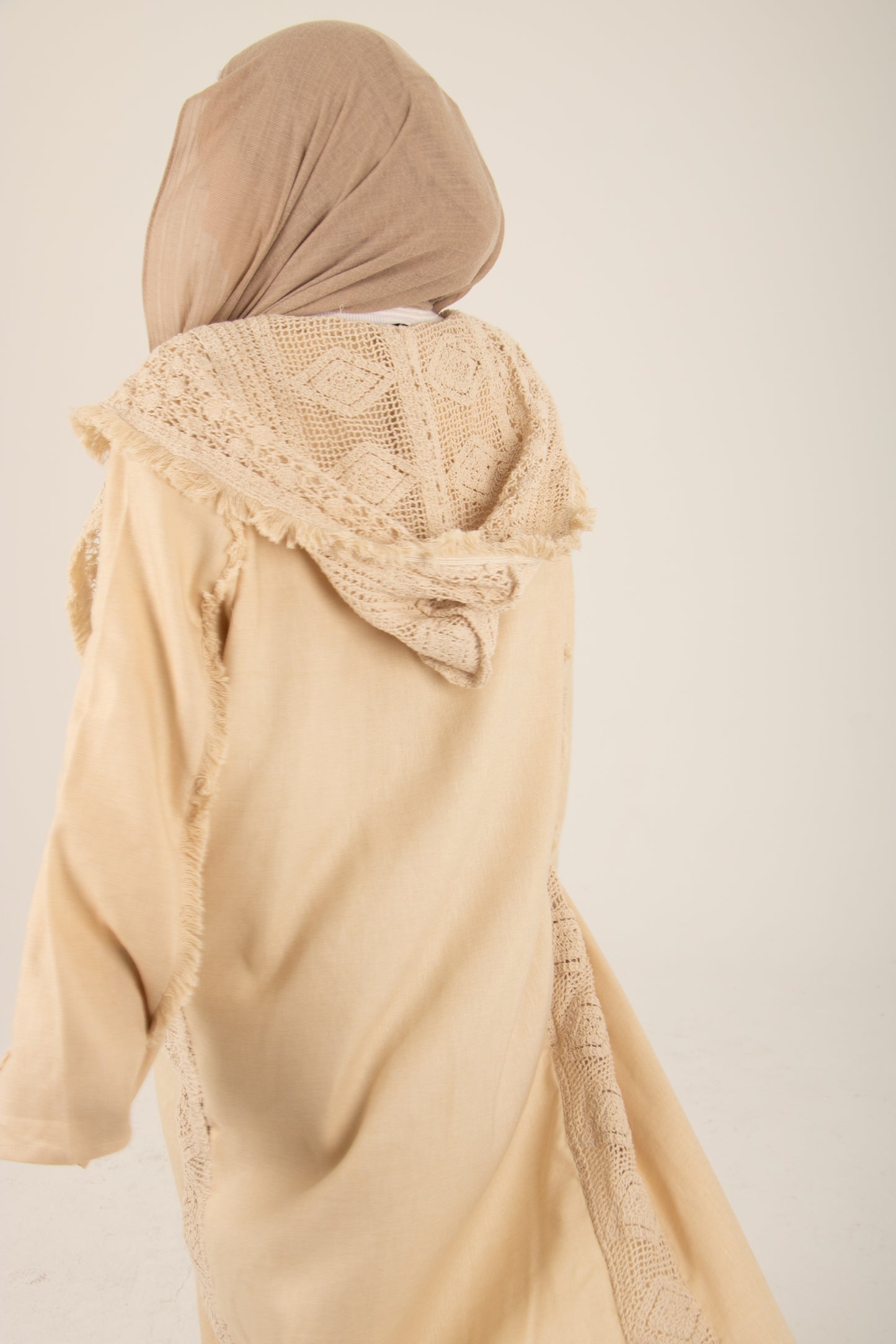 Linen Crochet Kaftan