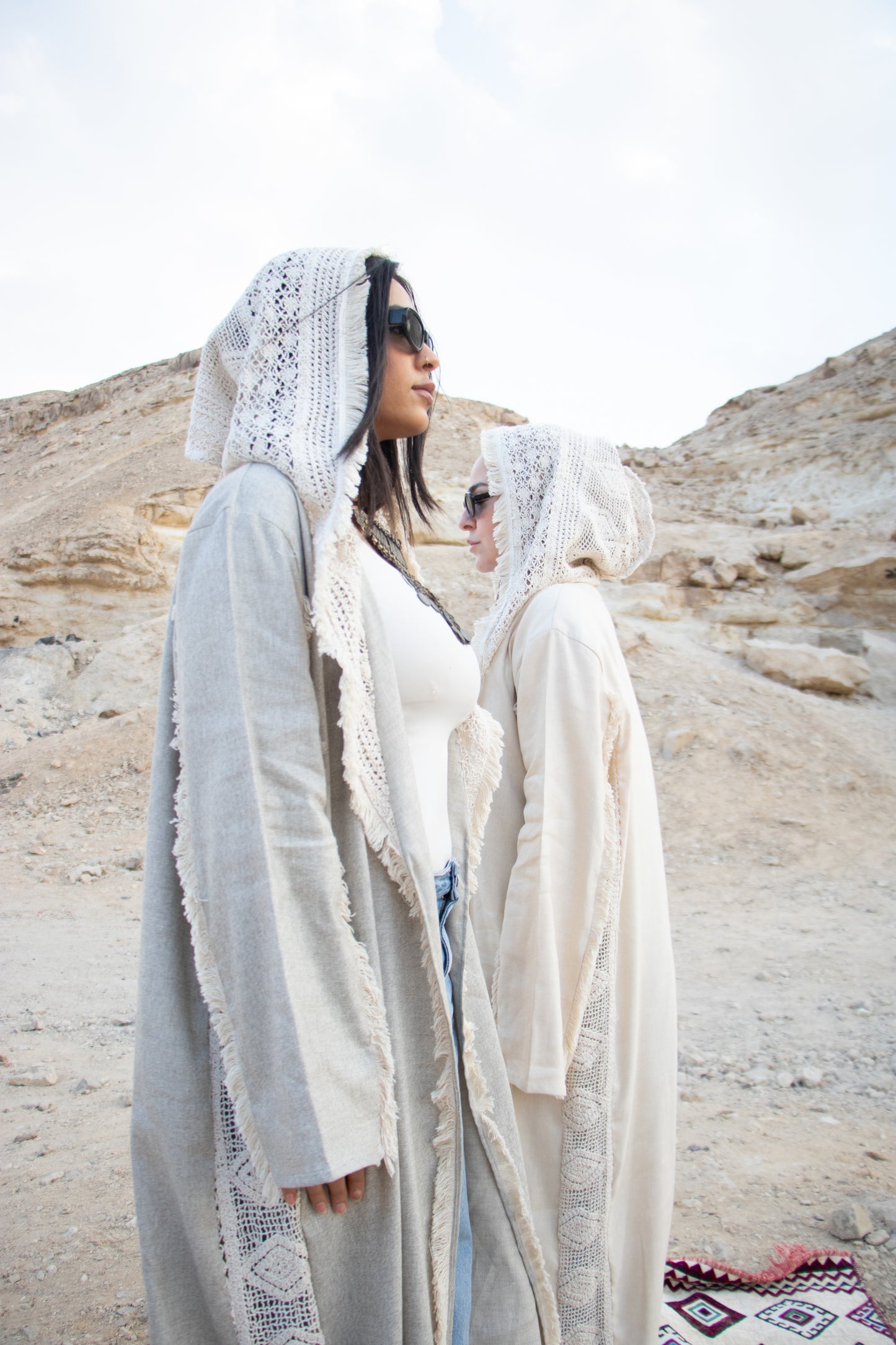 Linen Crochet Kaftan