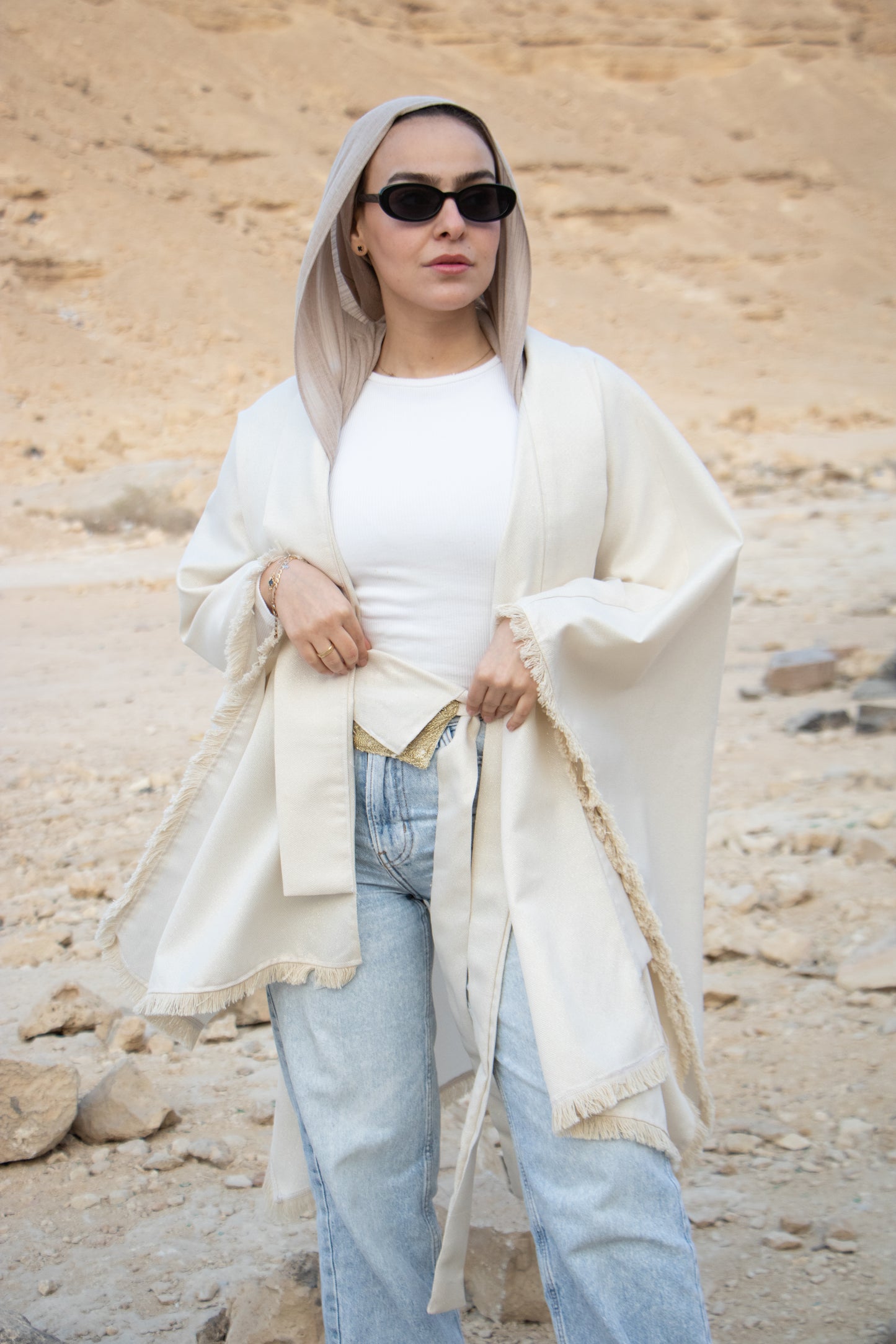 Gold Jacuard with belt